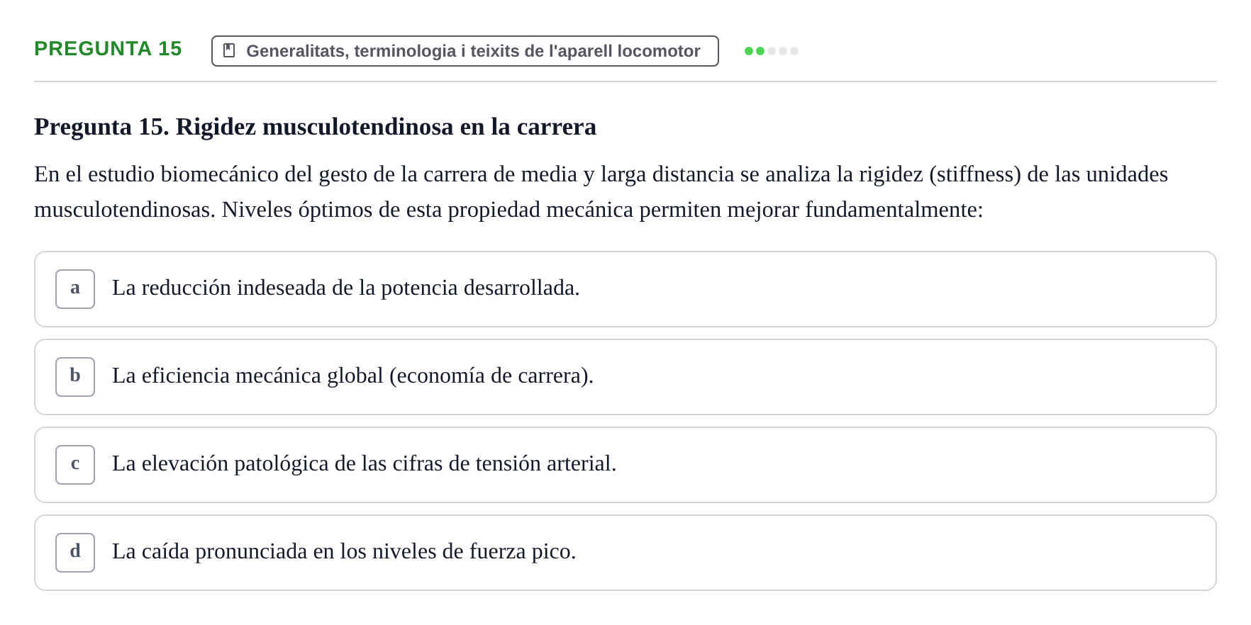 Enunciado: Pregunta 15
