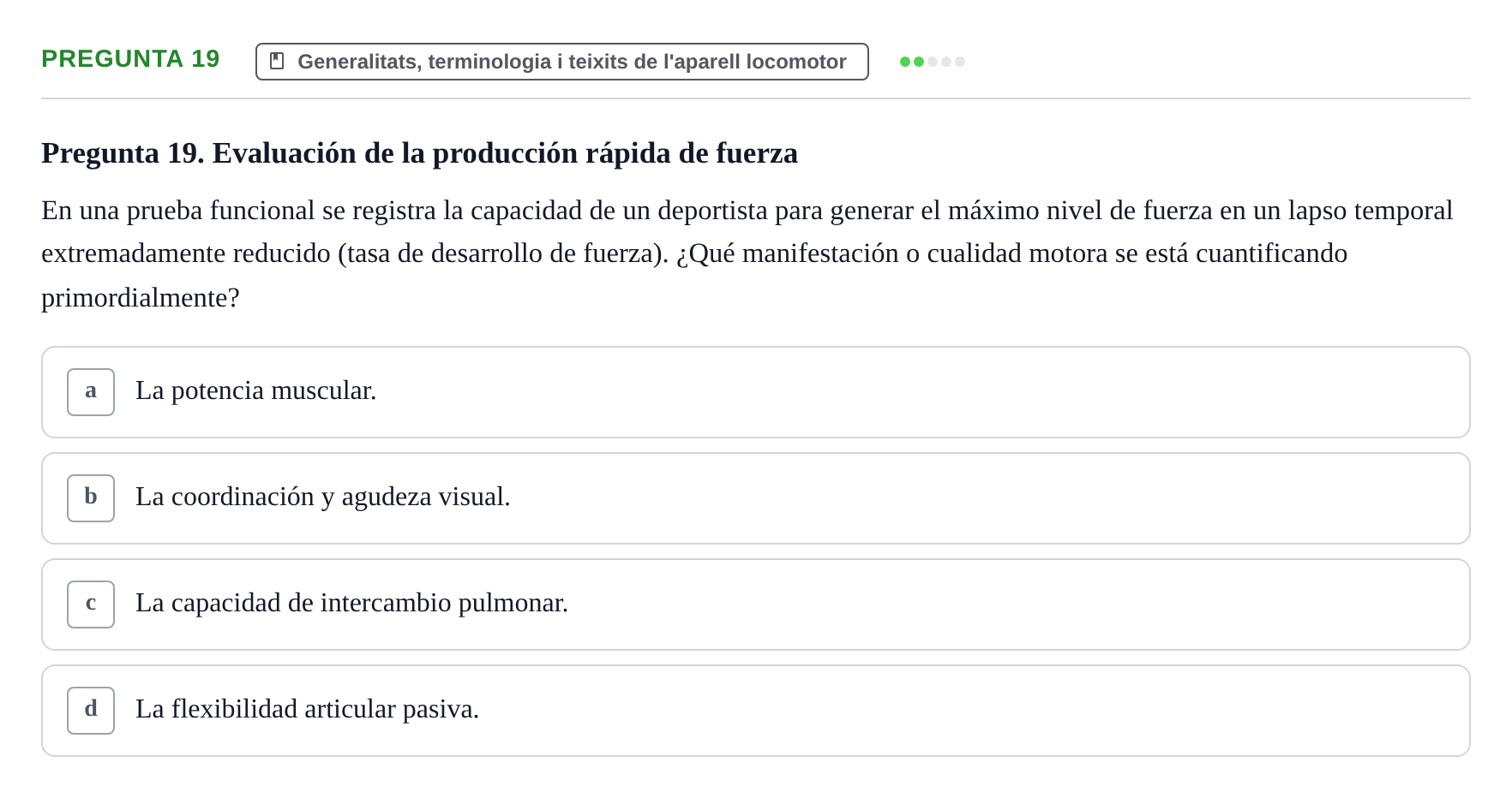Enunciado: Pregunta 19
