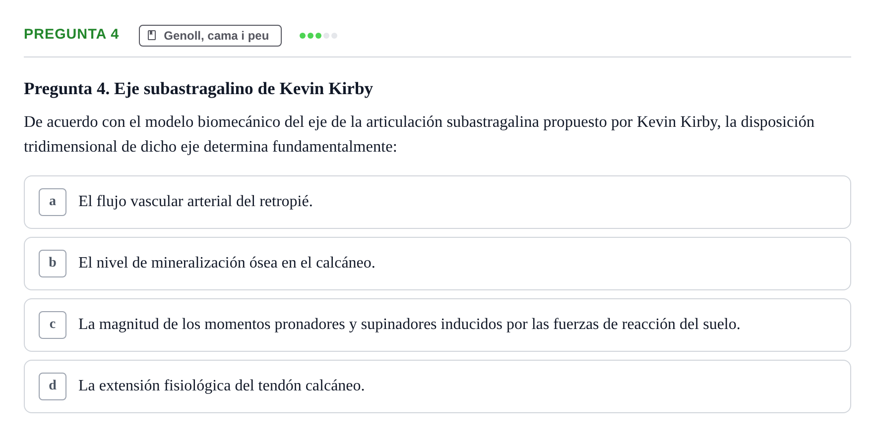 Enunciado: Pregunta 4