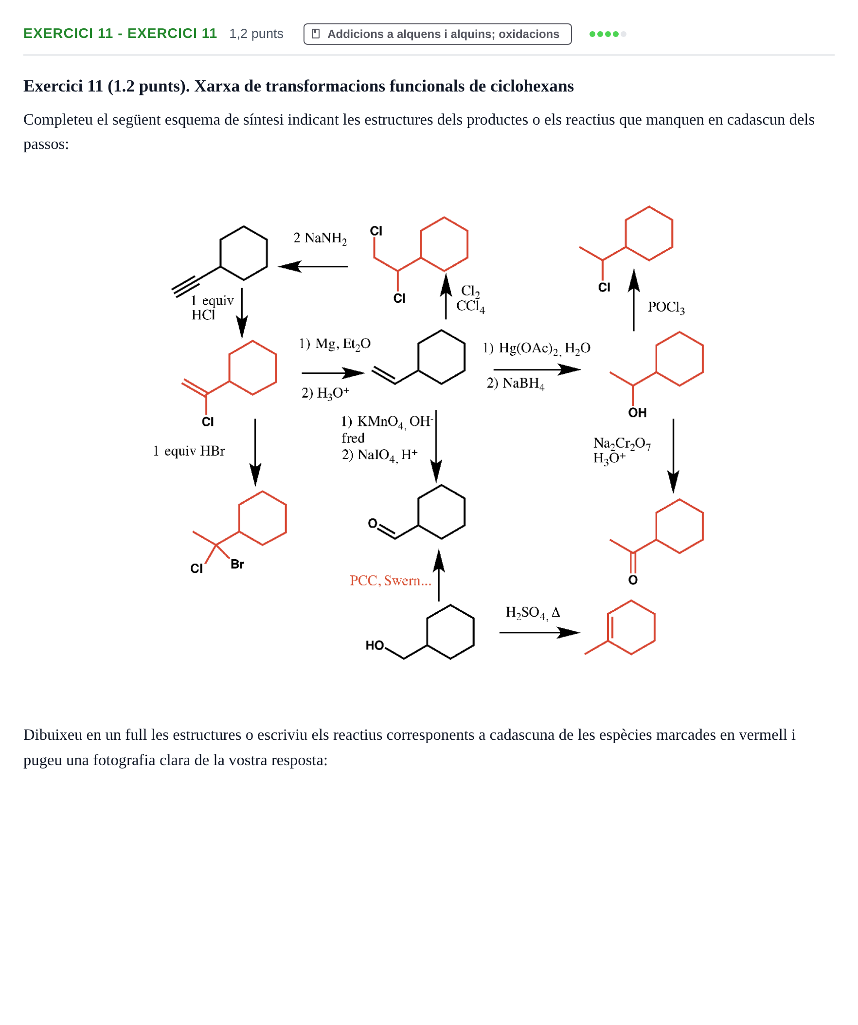 Enunciado: Ejercicio 11 - Exercici 11 · Química Orgánica II UB 2019