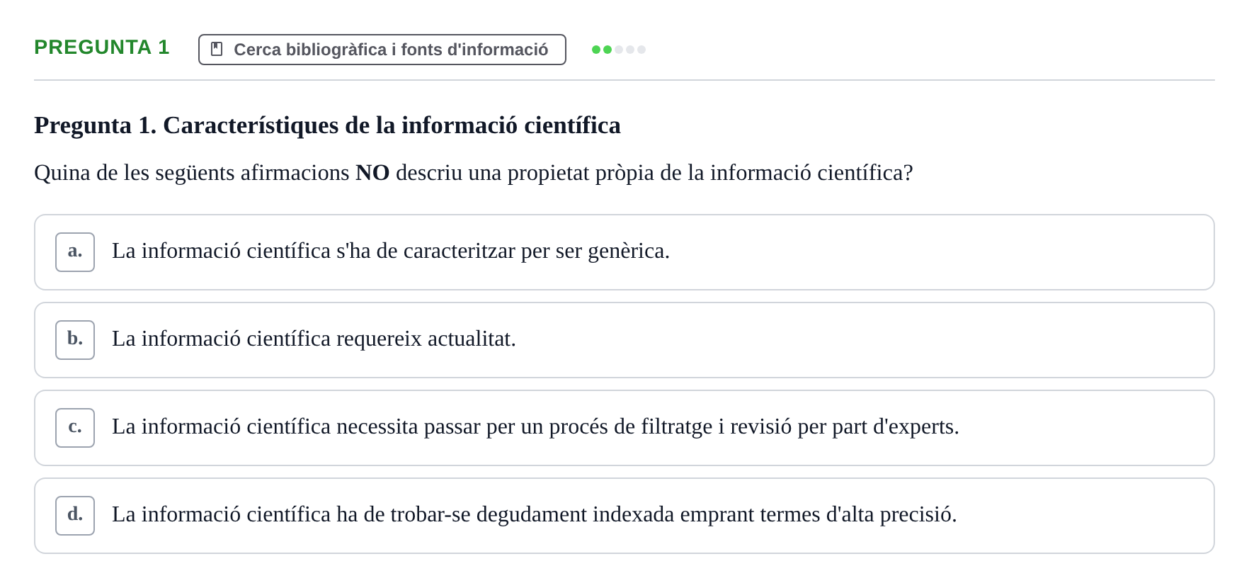 Enunciado: Pregunta 1 · Bioestadística i Metodologia UAB Examen de Bioestadística i Metodologia