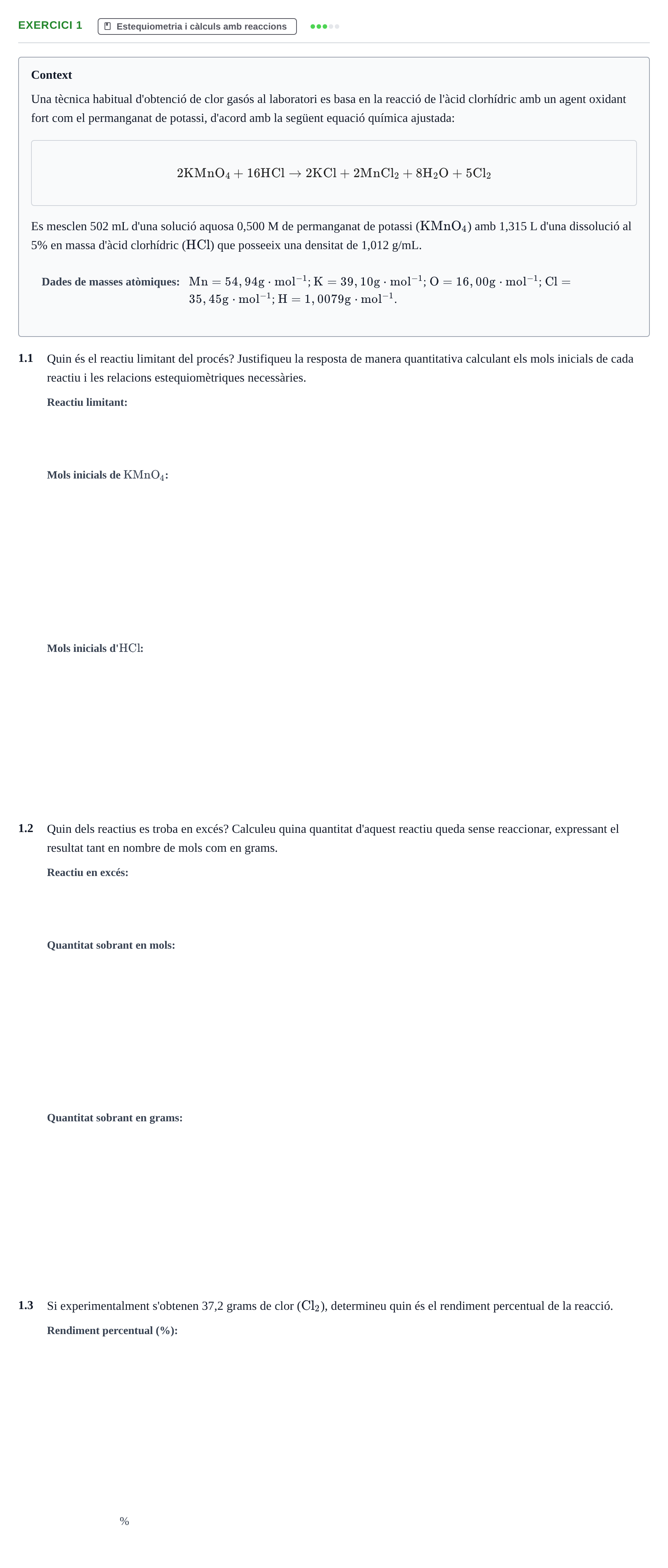 Enunciado: Problema 1 · Química Aplicada I UB 2023
