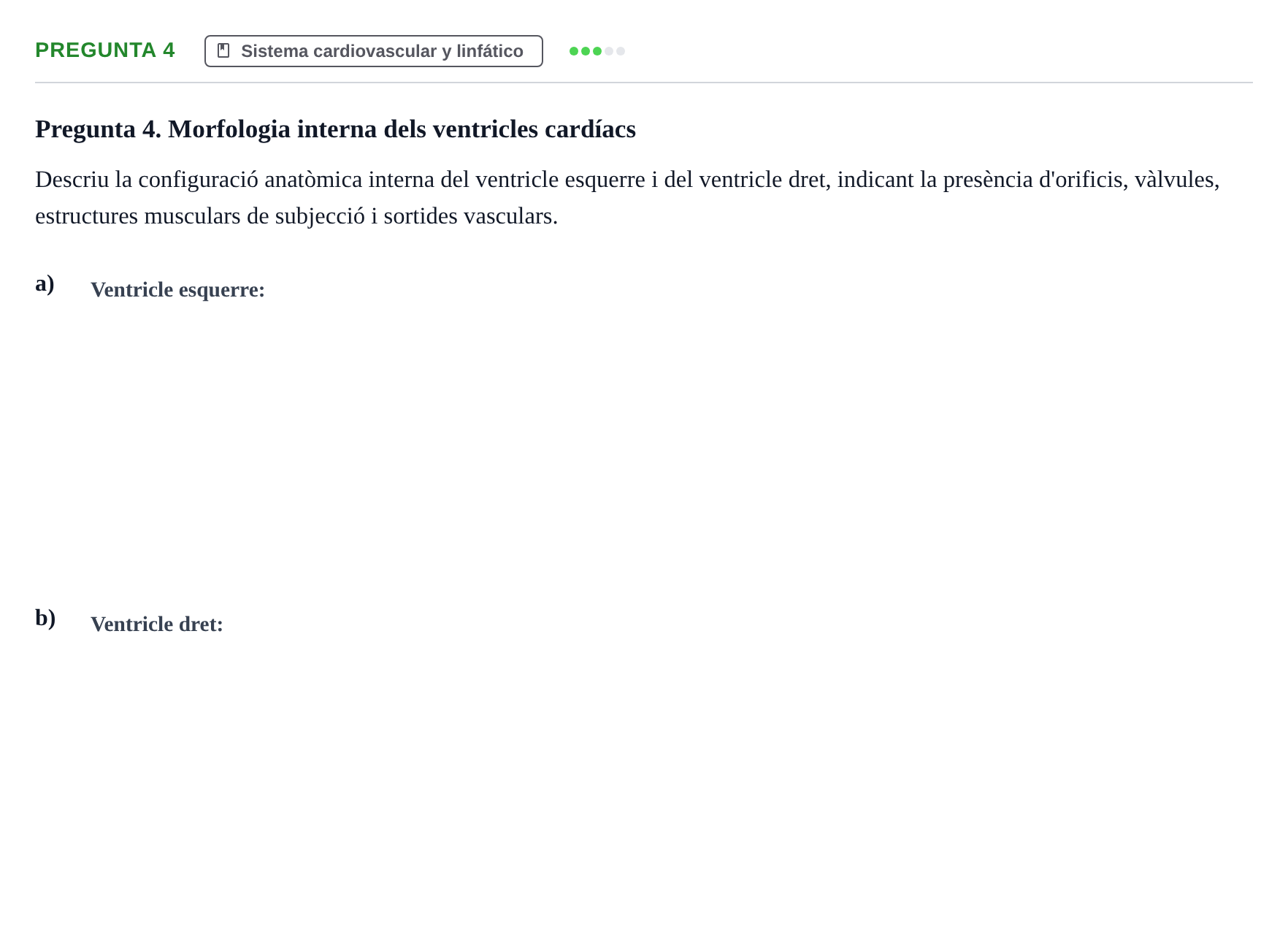 Enunciado: Pregunta 4 · Anatomía aplicada a la actividad física y el deporte UB 2011
