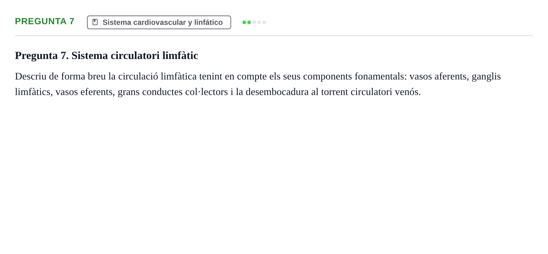 Enunciado: Pregunta 7 · Anatomía aplicada a la actividad física y el deporte UB 2011