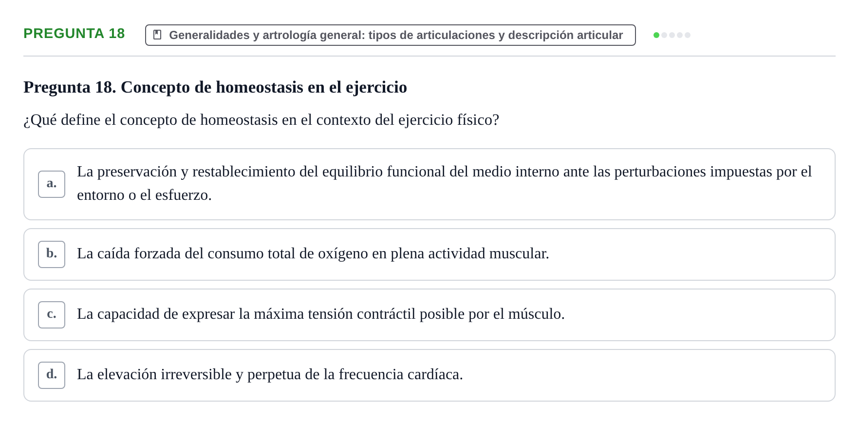 Enunciado: Pregunta 18