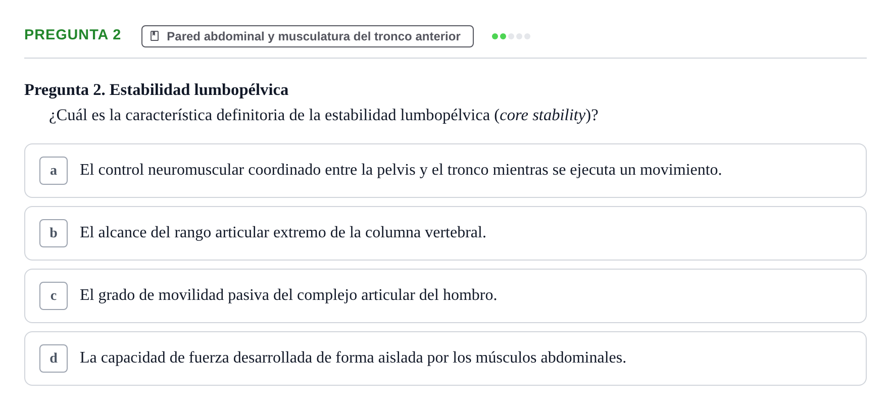 Enunciado: Pregunta 2