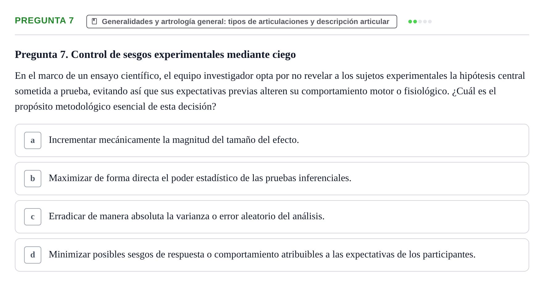 Enunciado: Pregunta 7