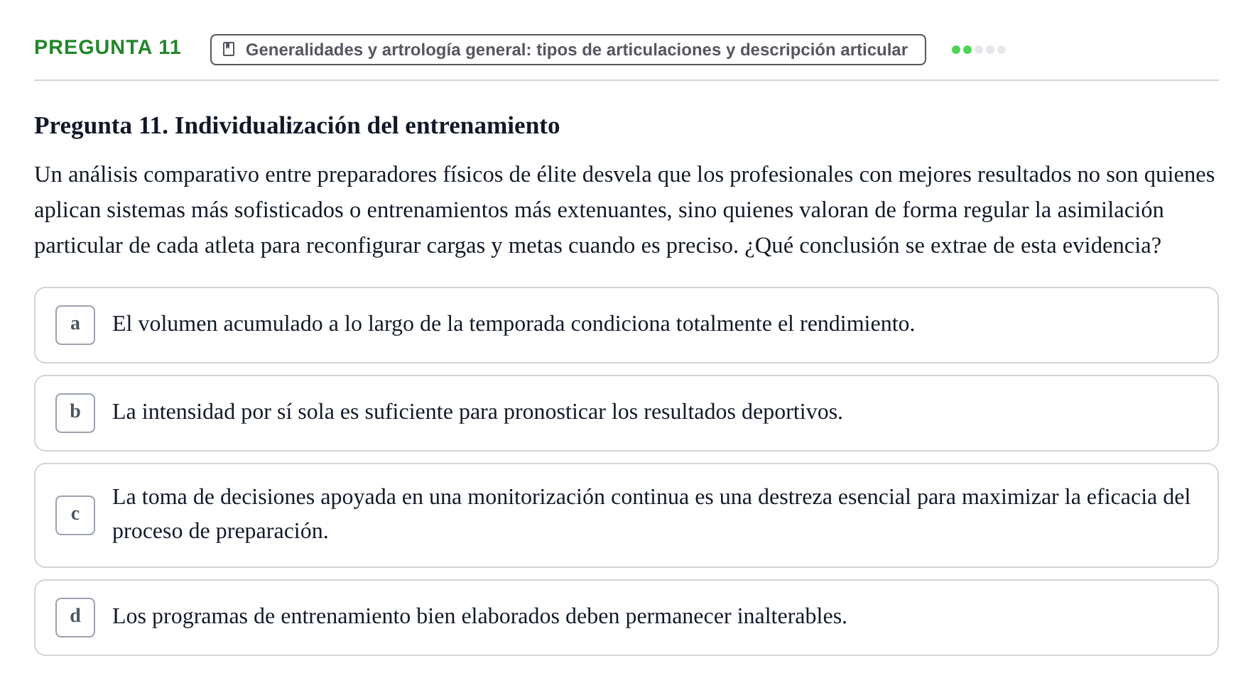 Enunciado: Pregunta 11