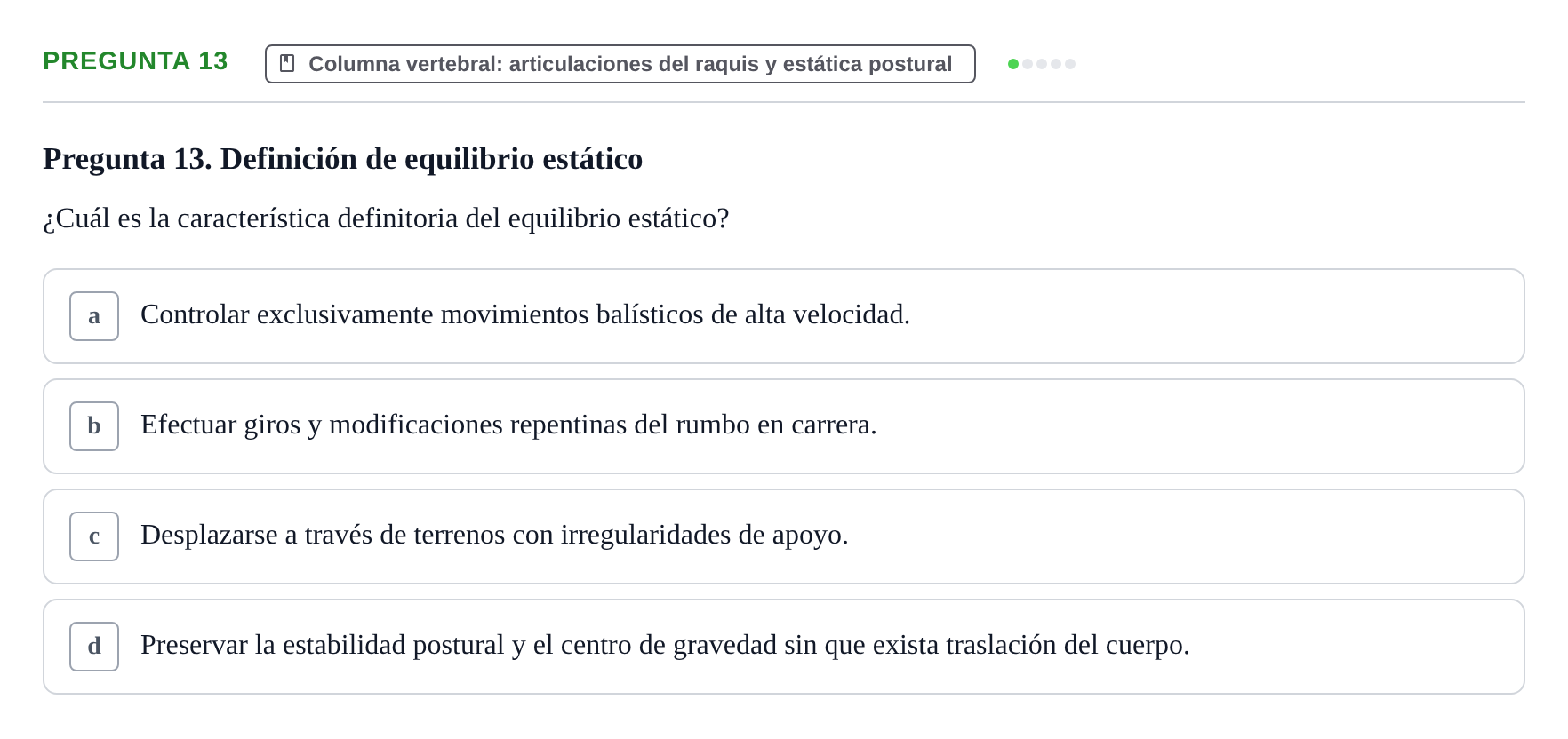 Enunciado: Pregunta 13