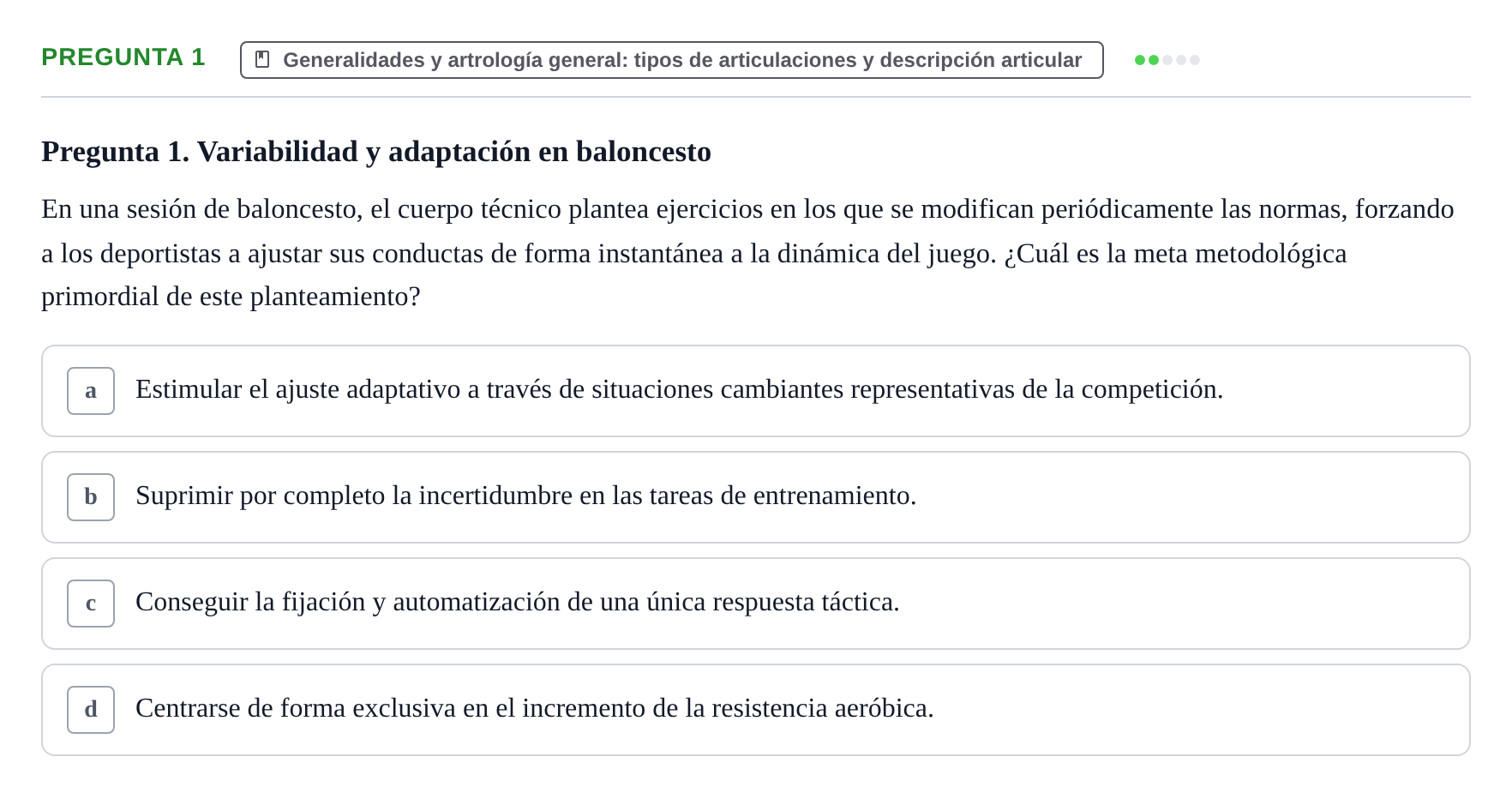 Enunciado: Pregunta 1