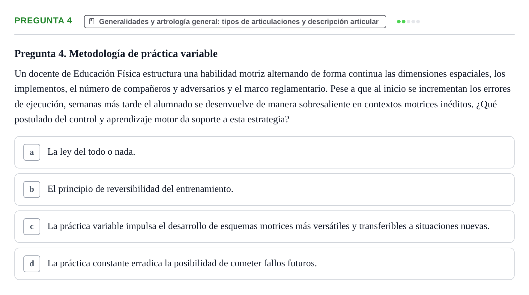 Enunciado: Pregunta 4
