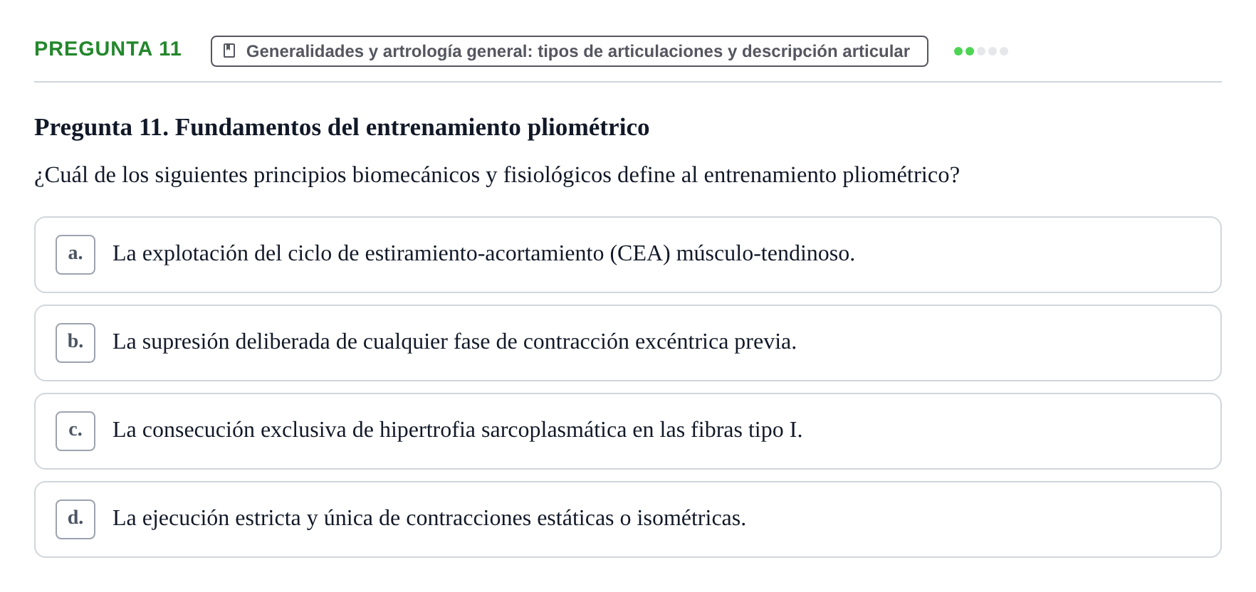 Enunciado: Pregunta 11