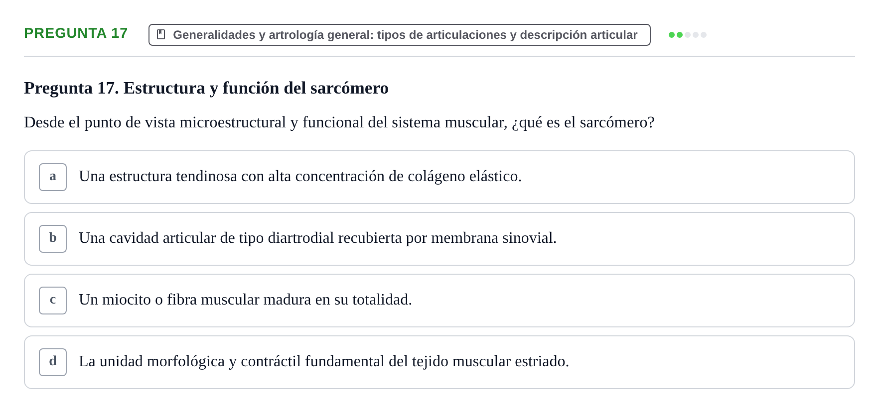 Enunciado: Pregunta 17