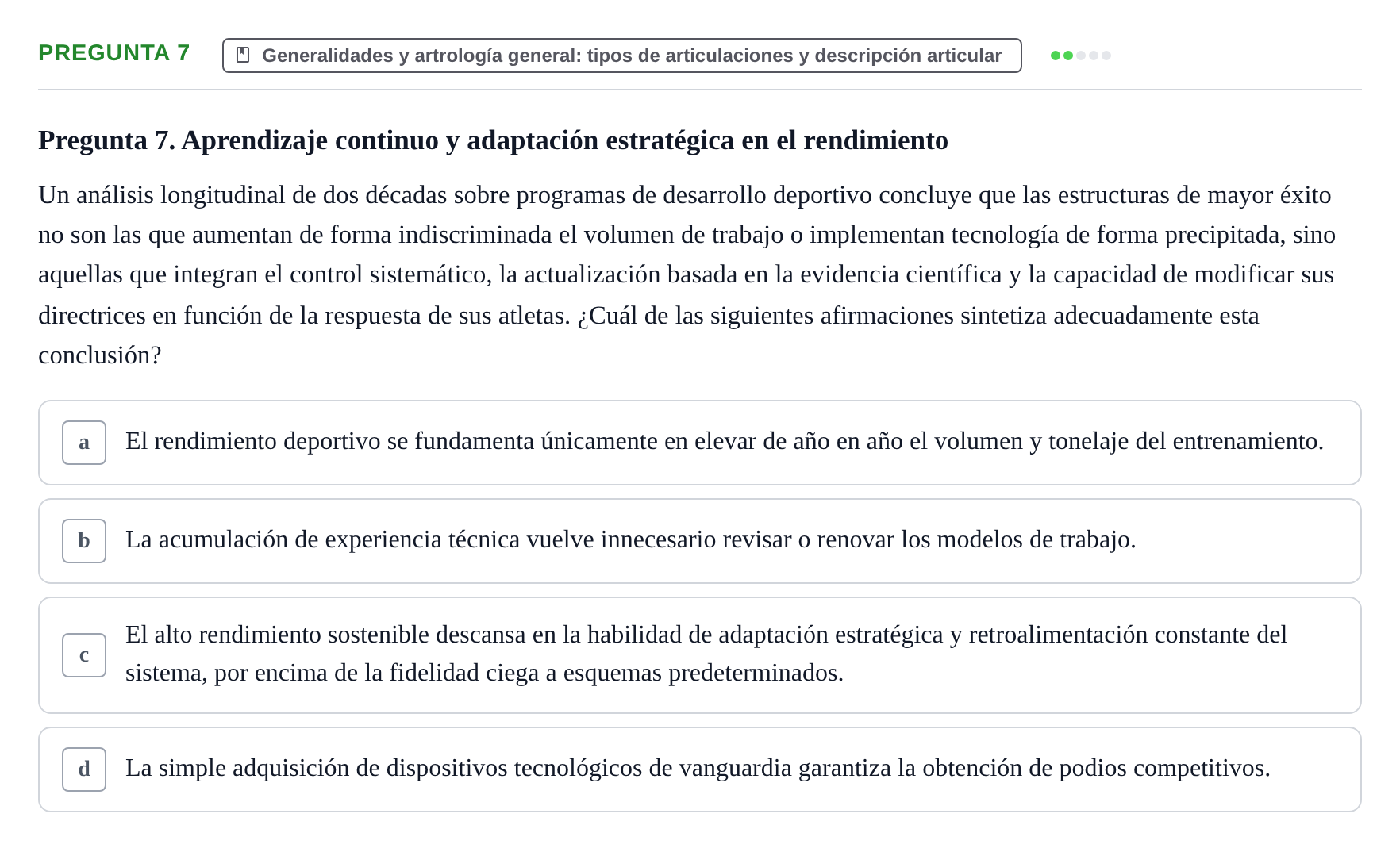 Enunciado: Pregunta 7