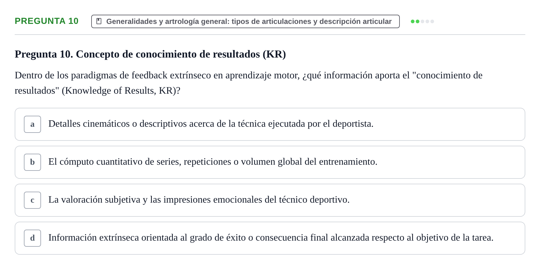 Enunciado: Pregunta 10