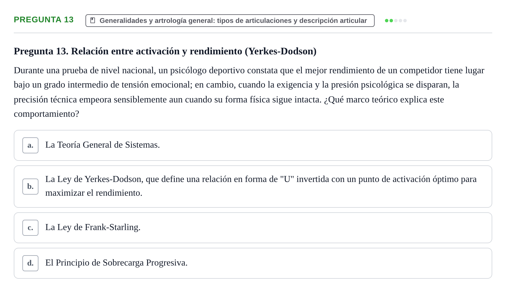 Enunciado: Pregunta 13