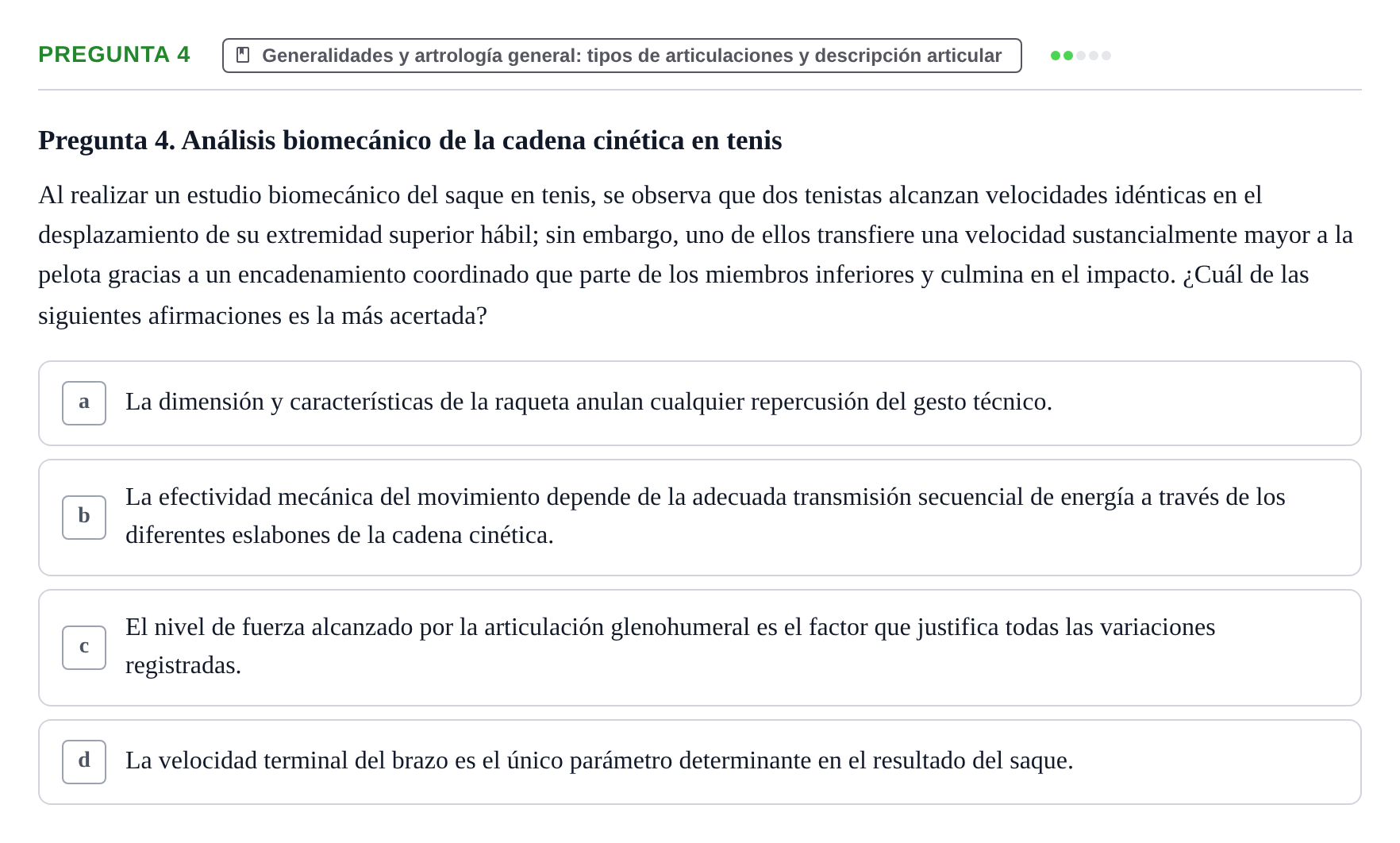 Enunciado: Pregunta 4