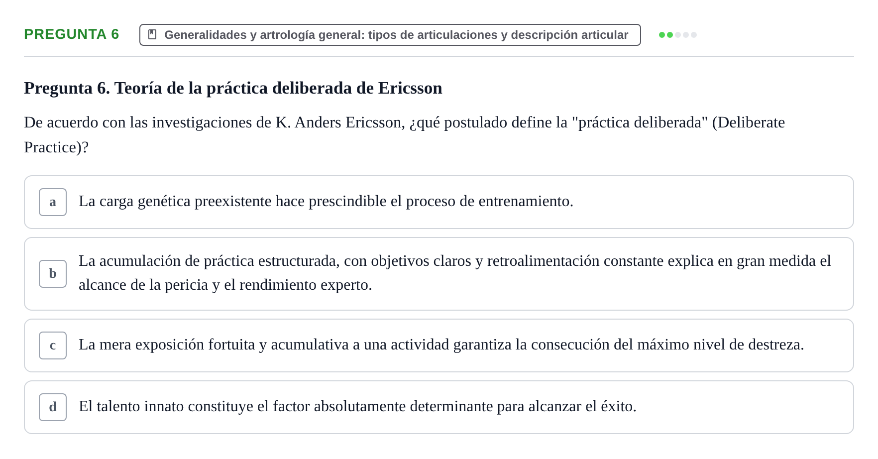 Enunciado: Pregunta 6