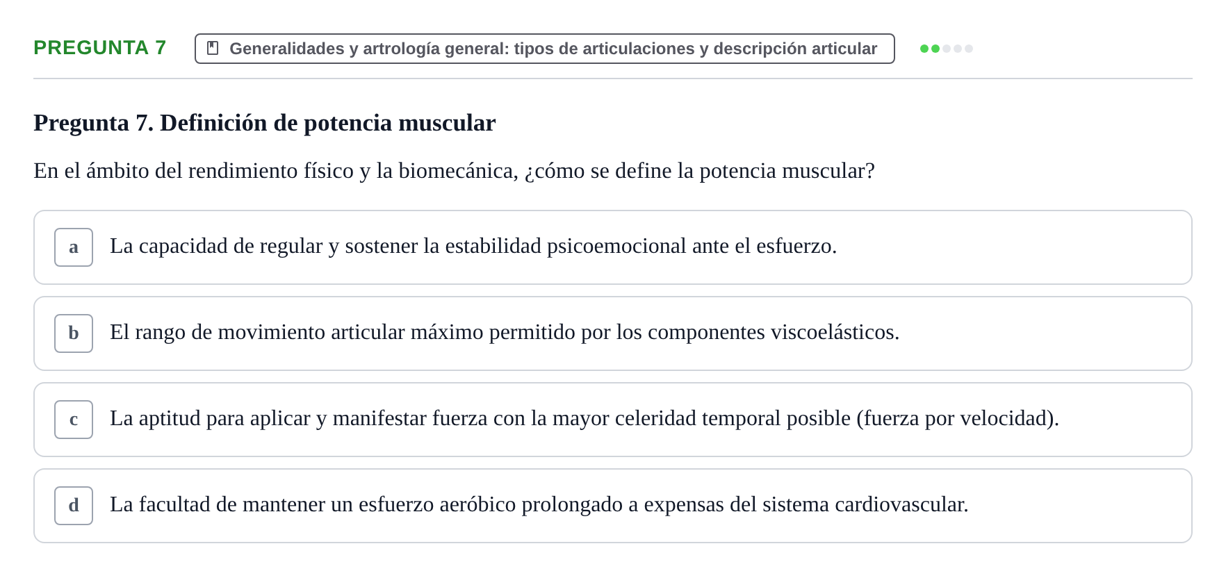 Enunciado: Pregunta 7
