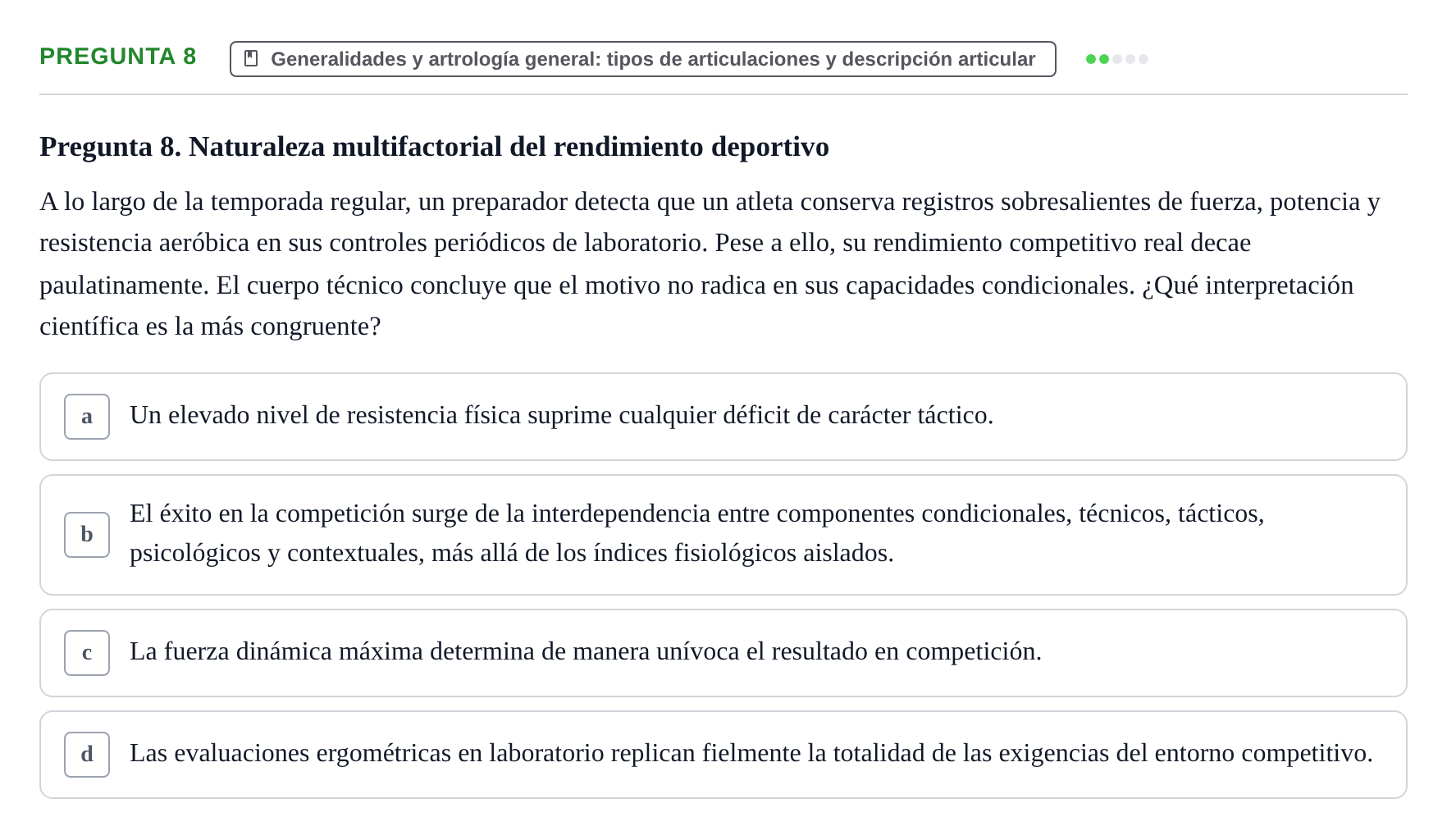 Enunciado: Pregunta 8