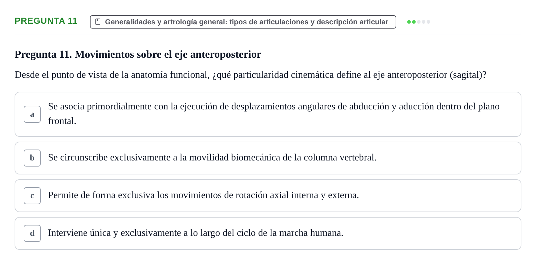 Enunciado: Pregunta 11