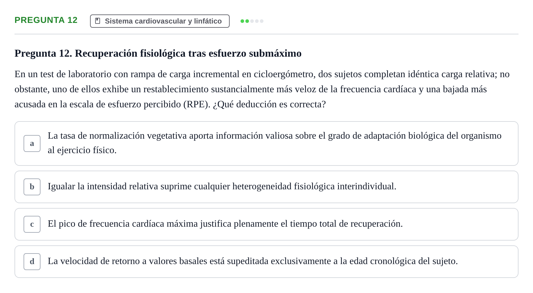Enunciado: Pregunta 12