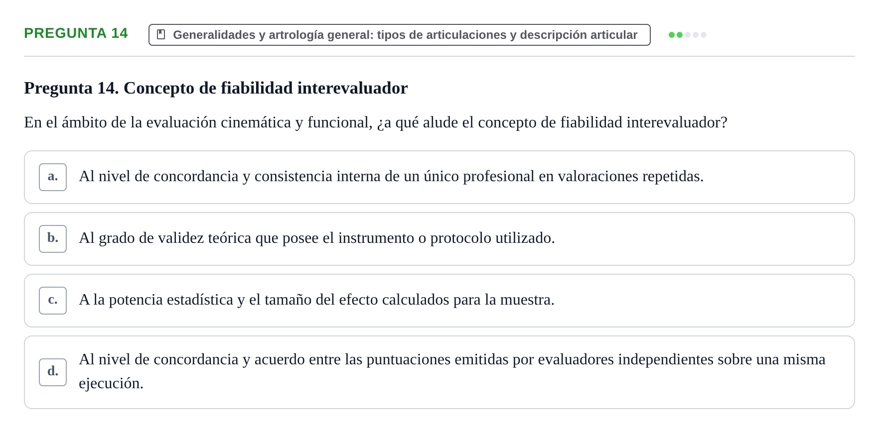 Enunciado: Pregunta 14
