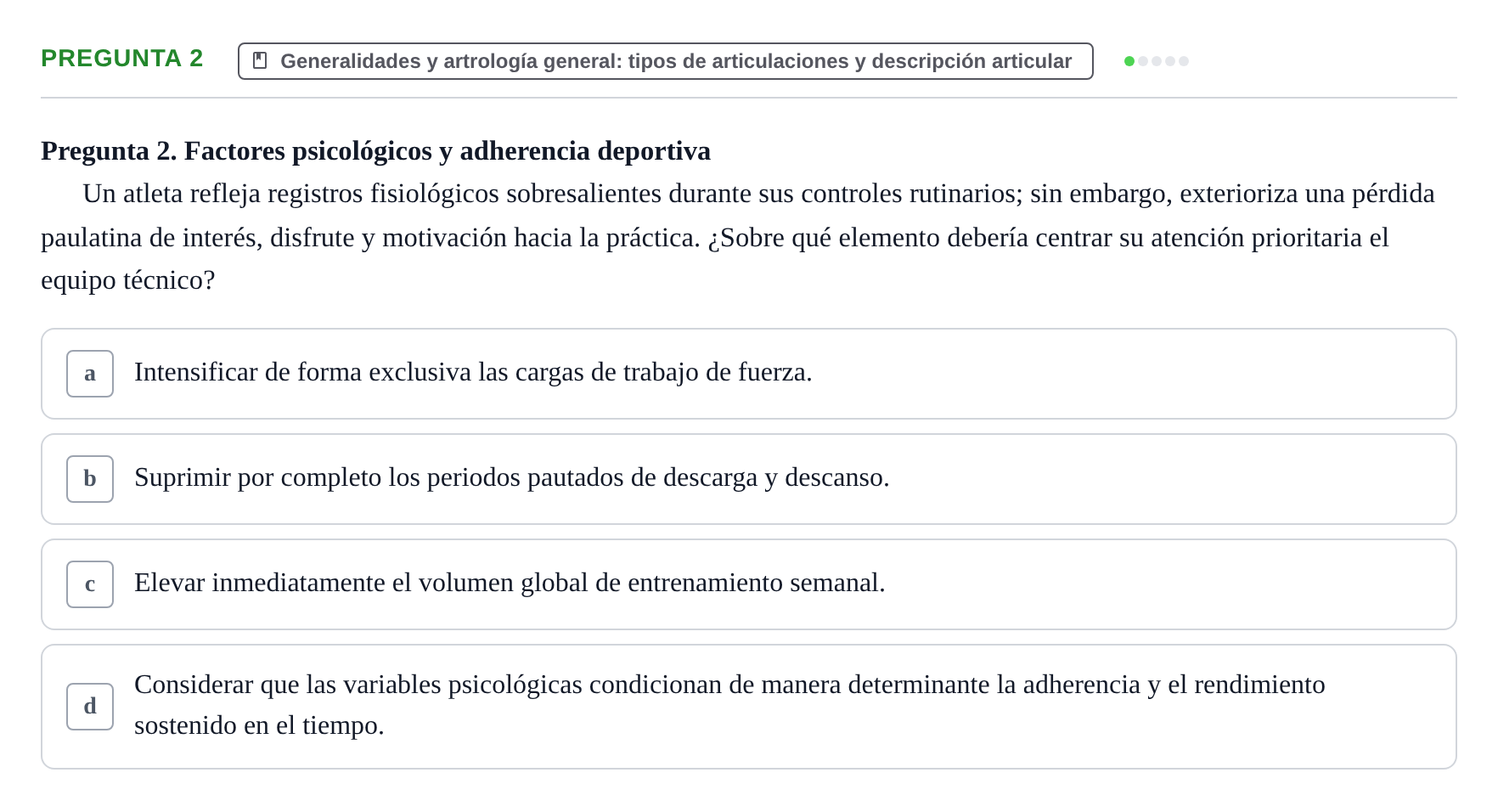 Enunciado: Pregunta 2