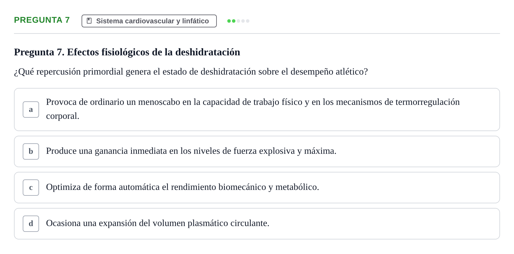 Enunciado: Pregunta 7