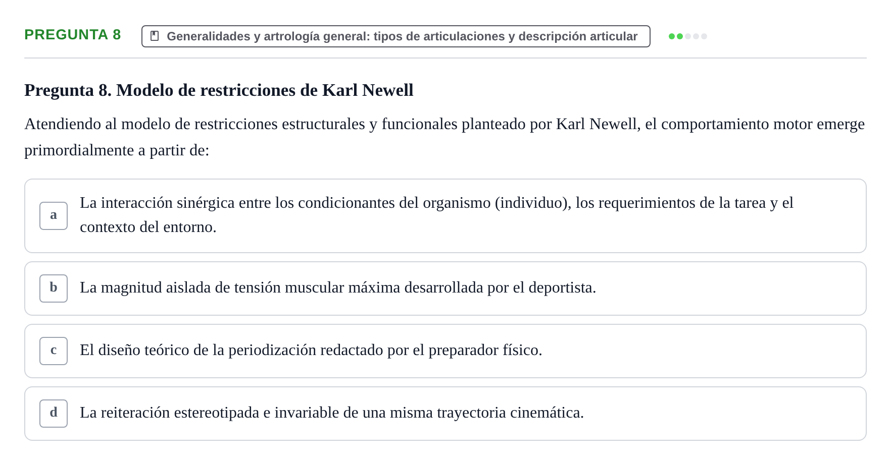 Enunciado: Pregunta 8