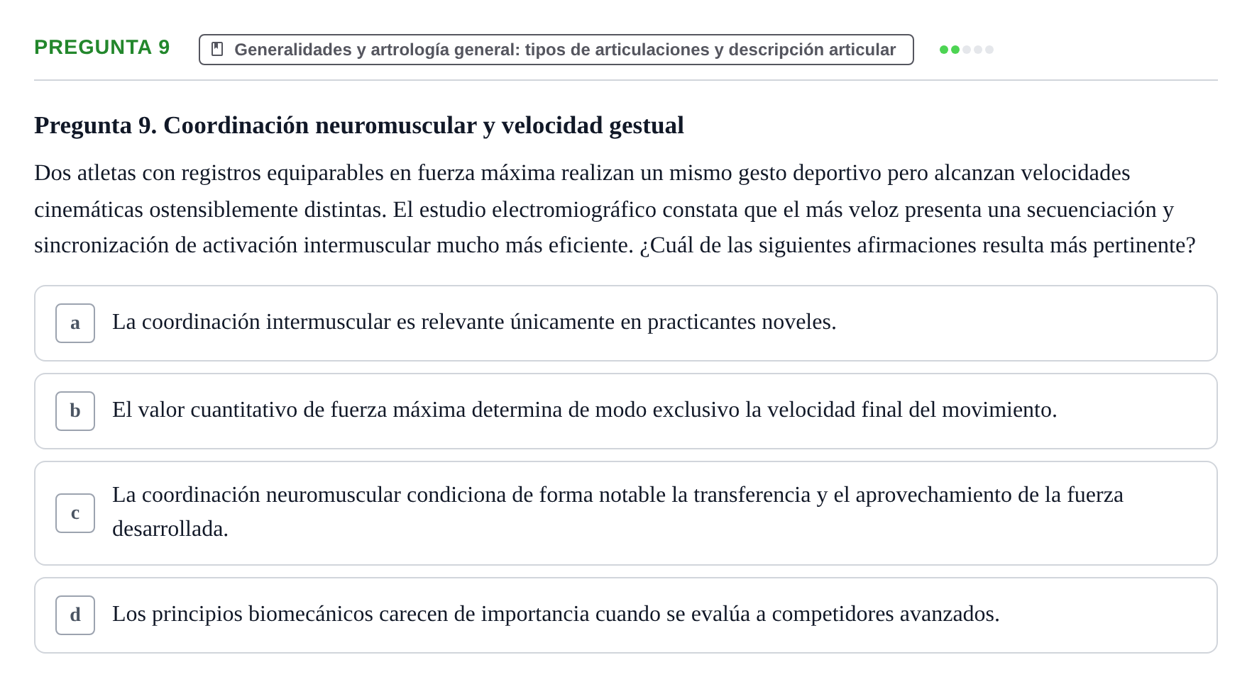 Enunciado: Pregunta 9