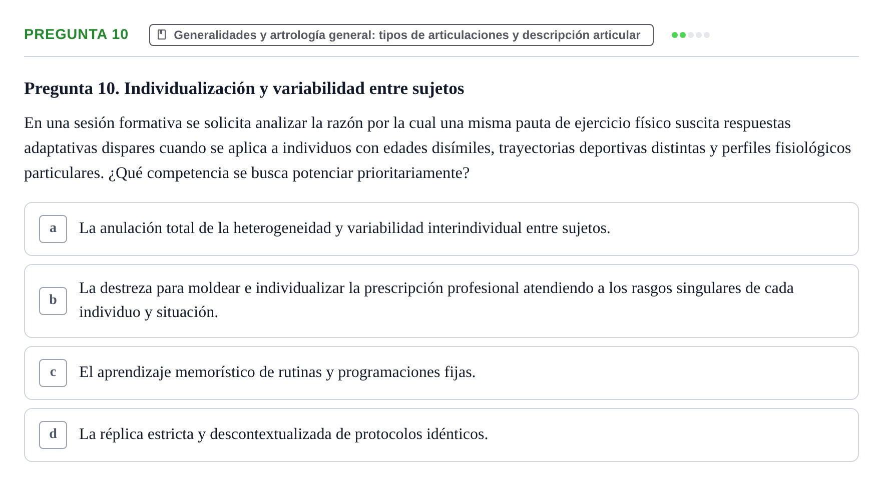 Enunciado: Pregunta 10