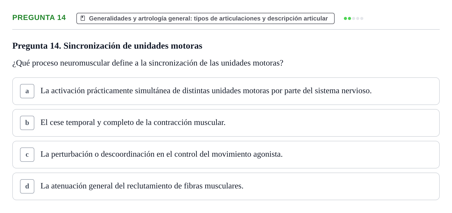Enunciado: Pregunta 14