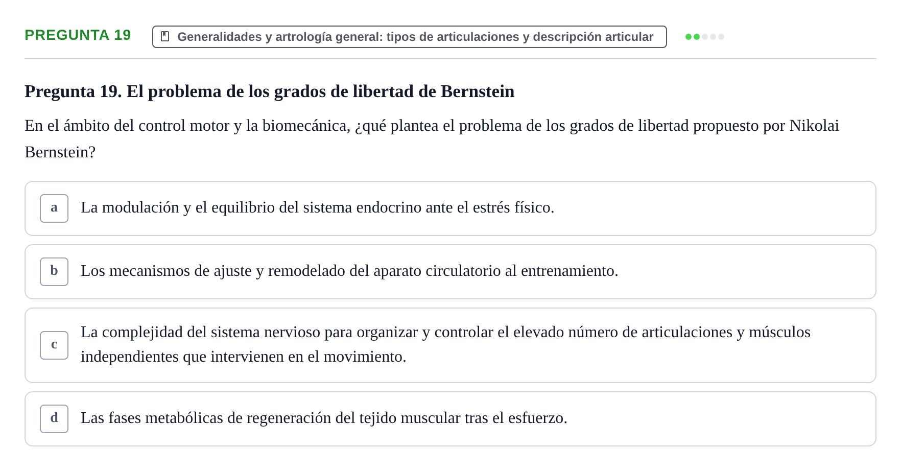 Enunciado: Pregunta 19