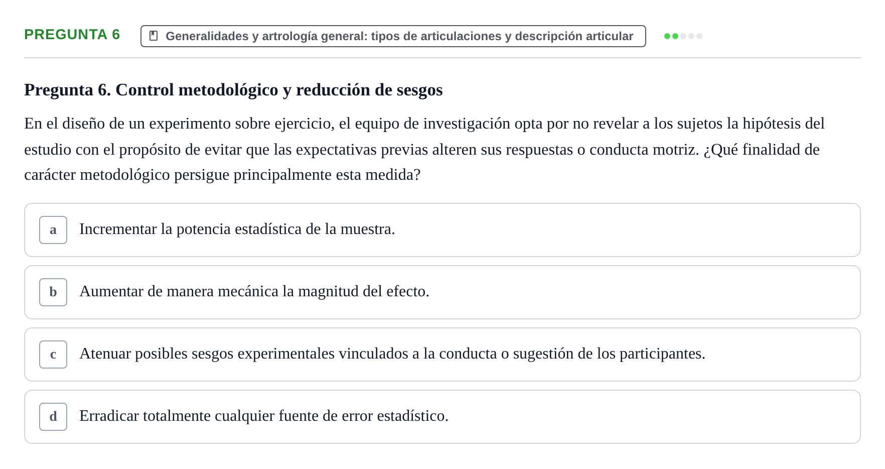 Enunciado: Pregunta 6