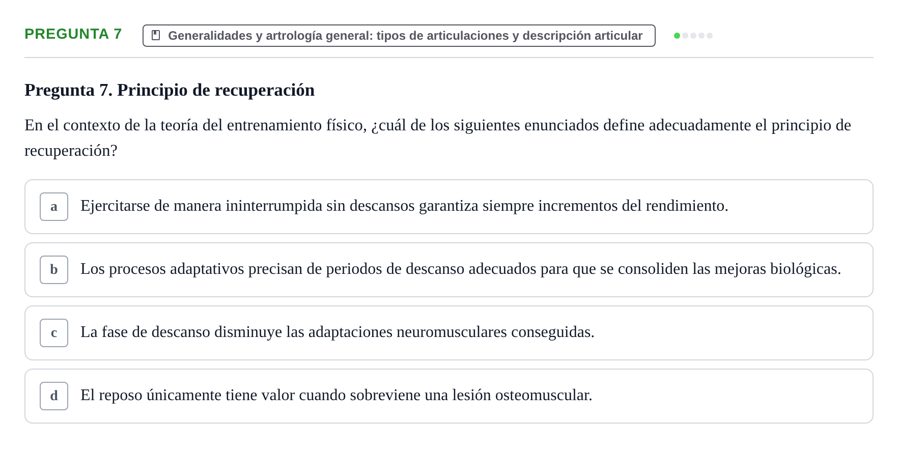 Enunciado: Pregunta 7