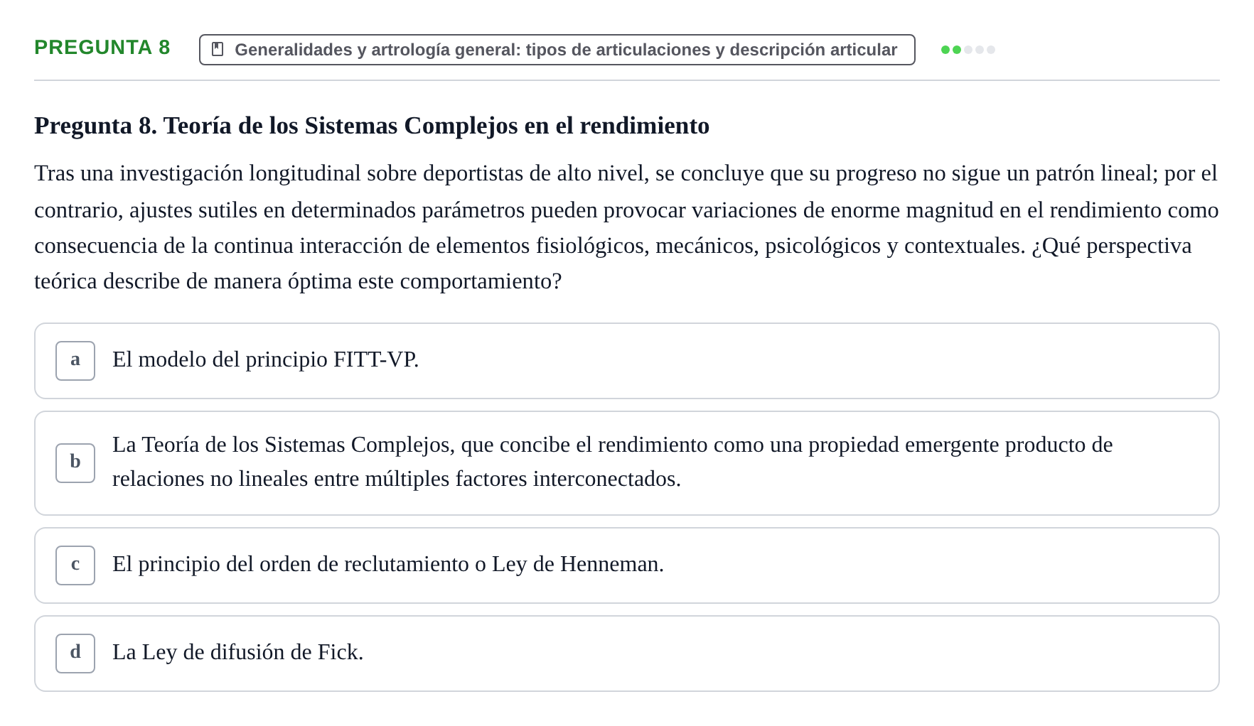 Enunciado: Pregunta 8