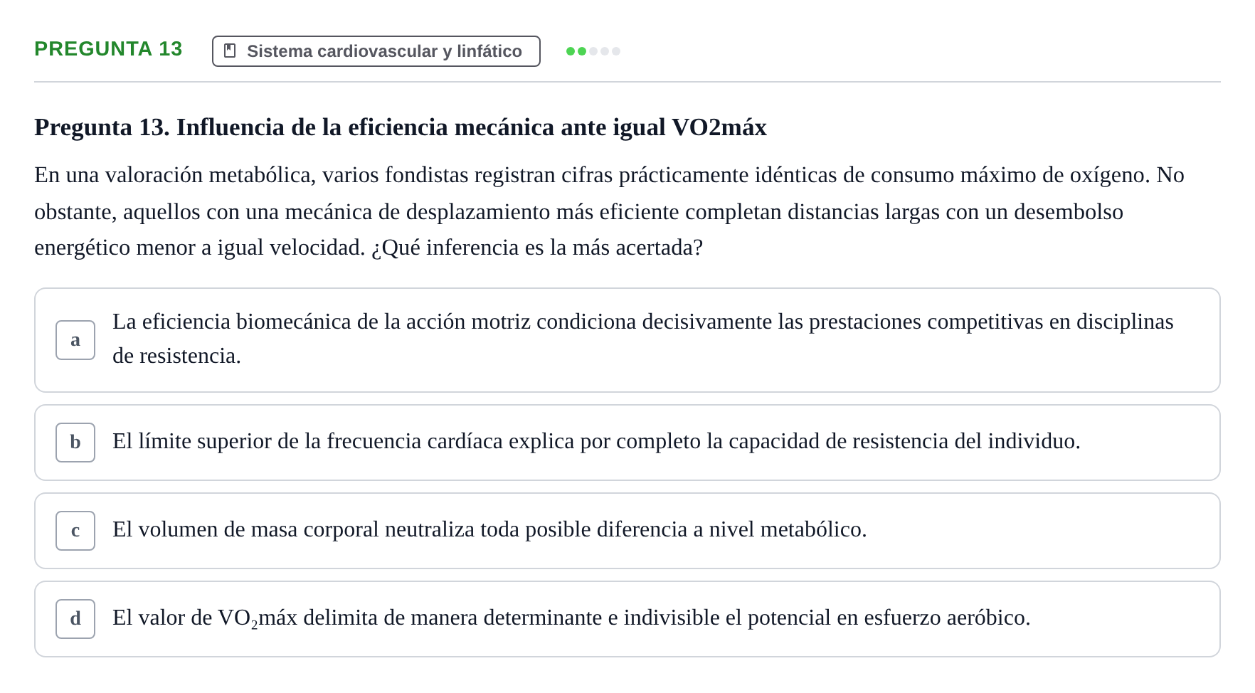 Enunciado: Pregunta 13