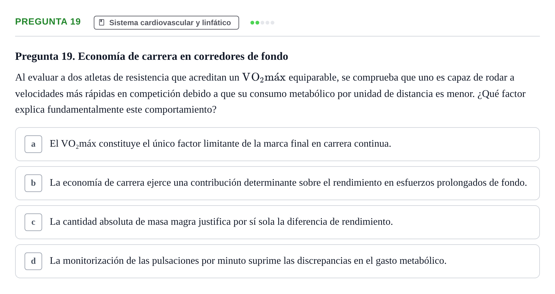 Enunciado: Pregunta 19