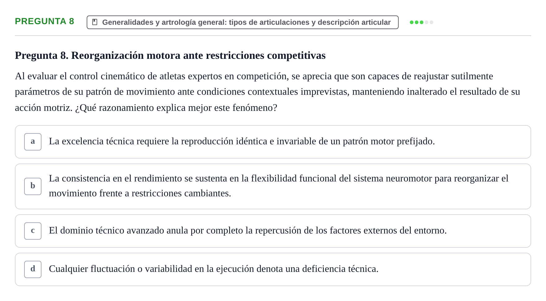 Enunciado: Pregunta 8