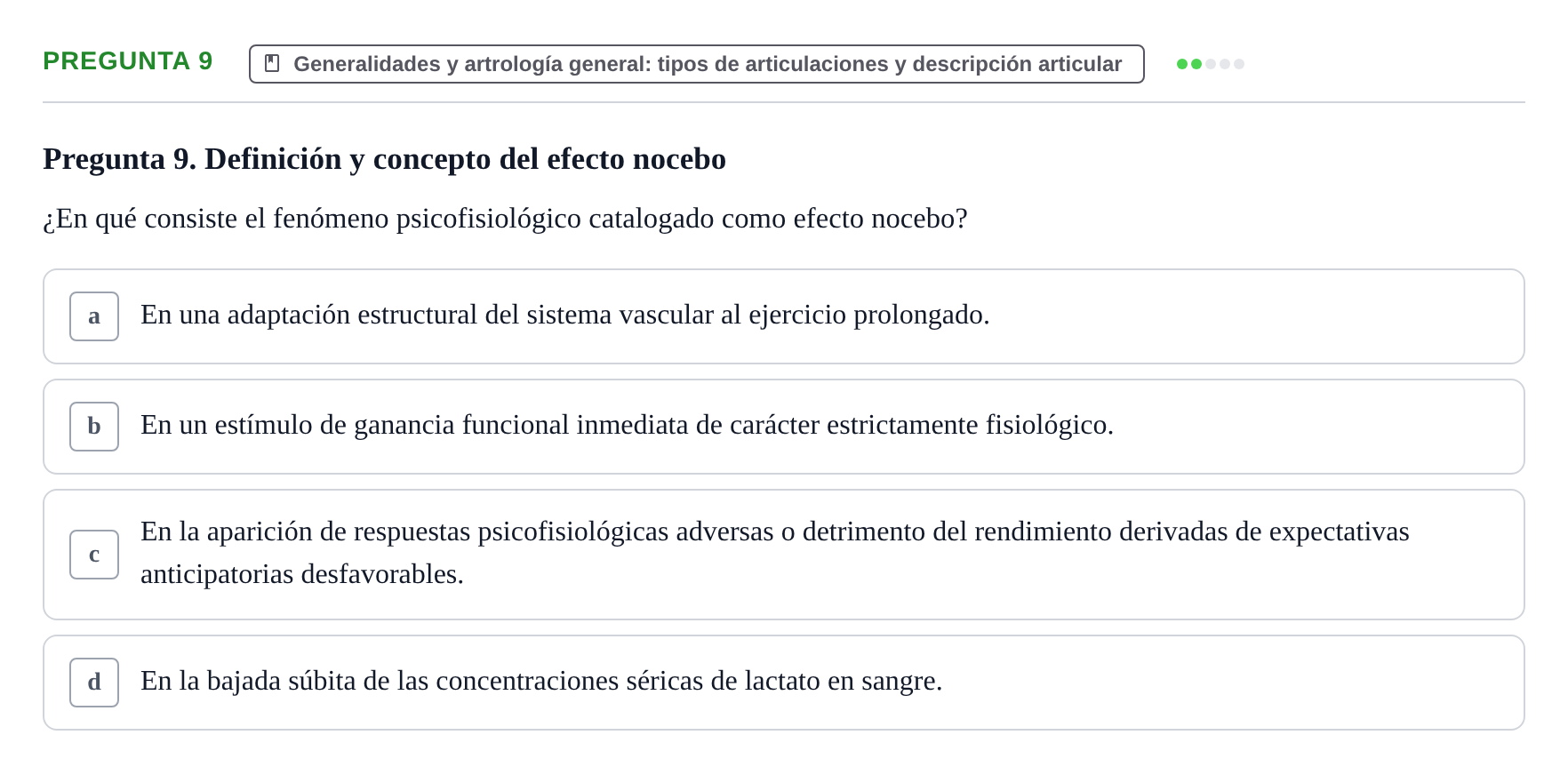 Enunciado: Pregunta 9