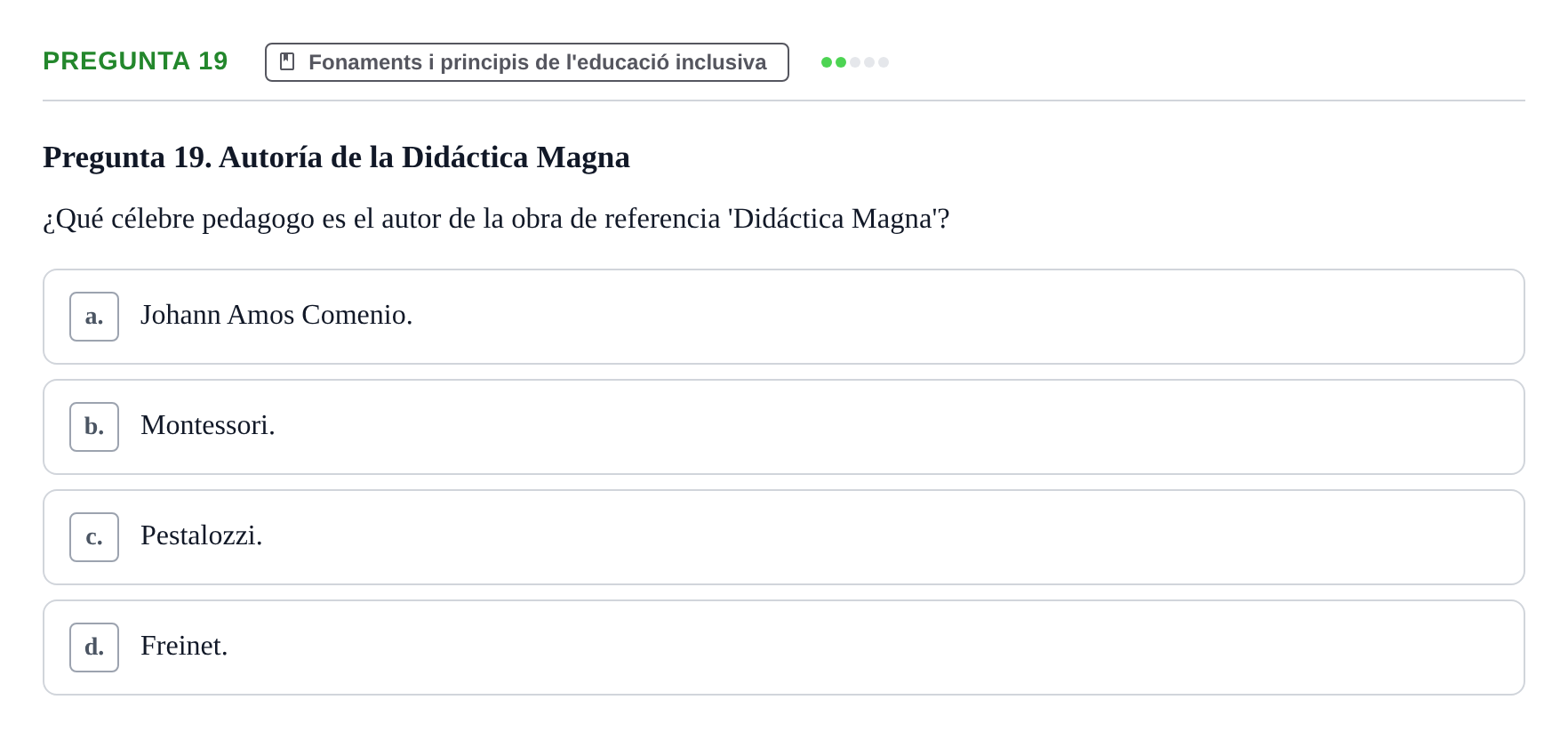 Enunciado: Pregunta 19