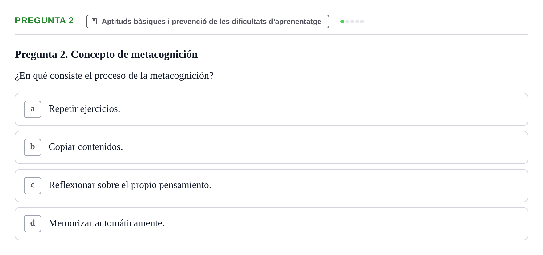 Enunciado: Pregunta 2