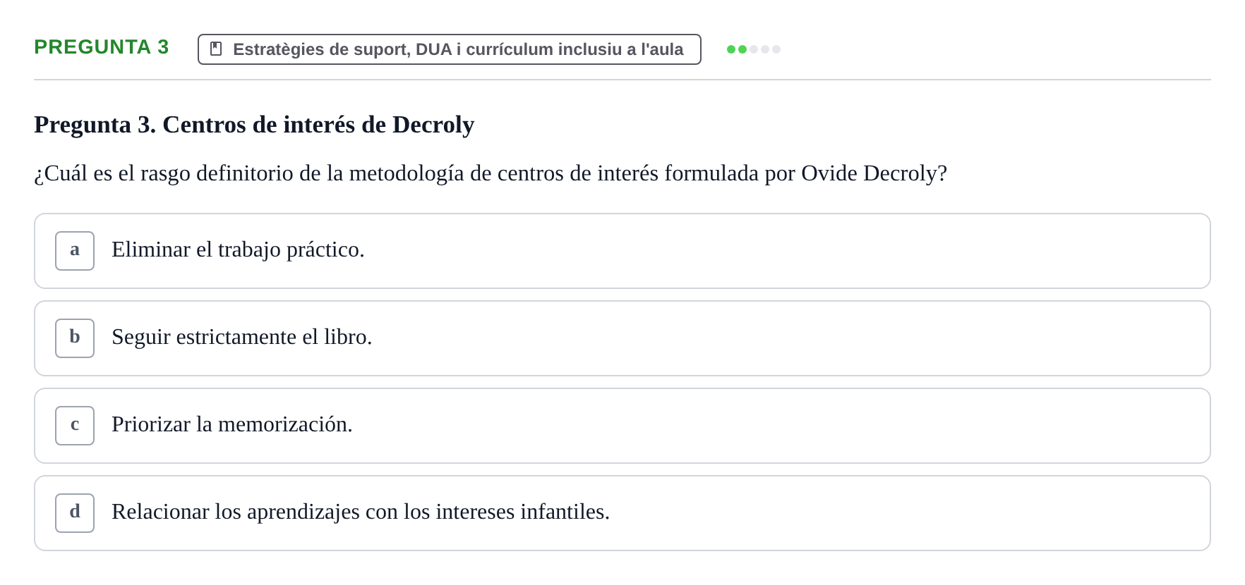 Enunciado: Pregunta 3
