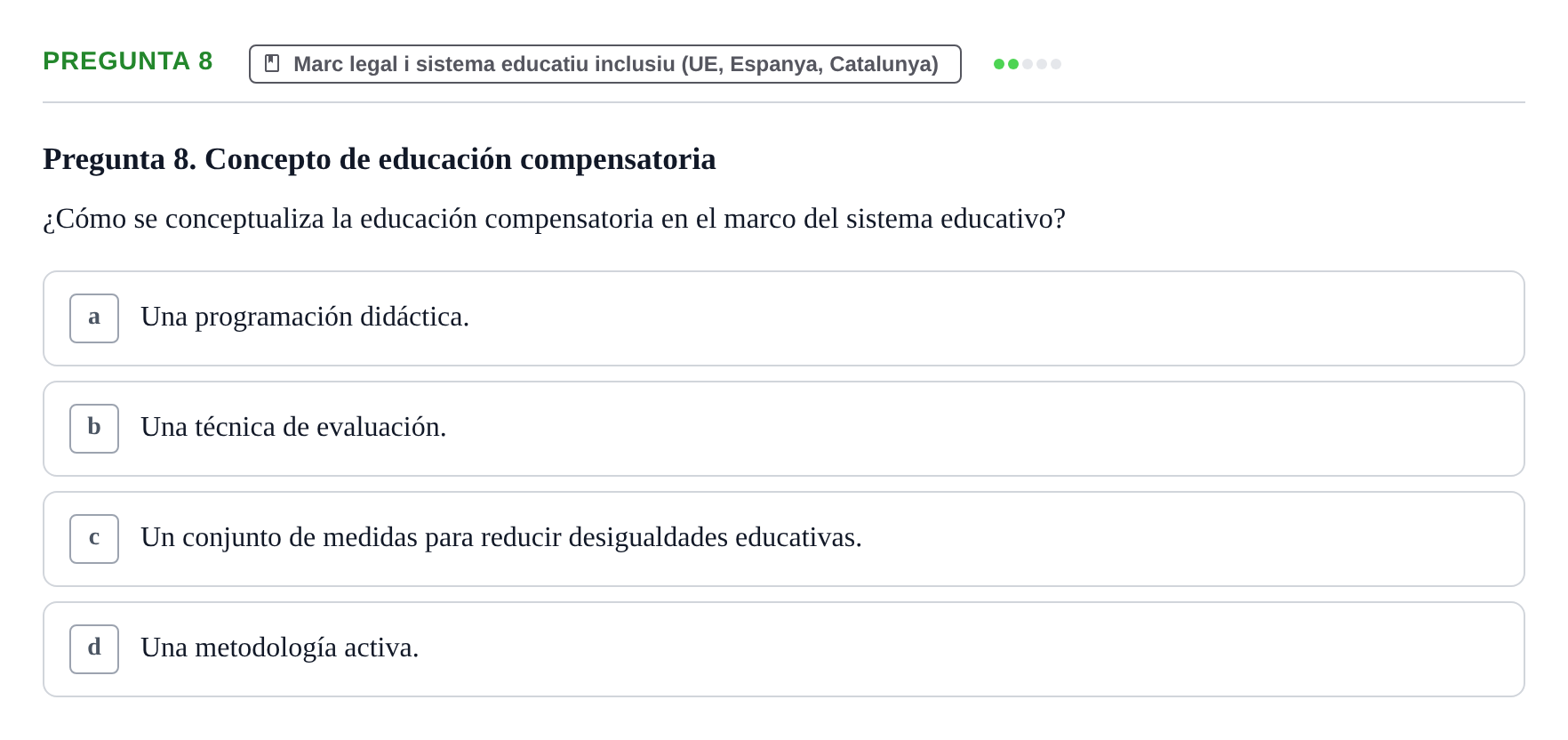 Enunciado: Pregunta 8