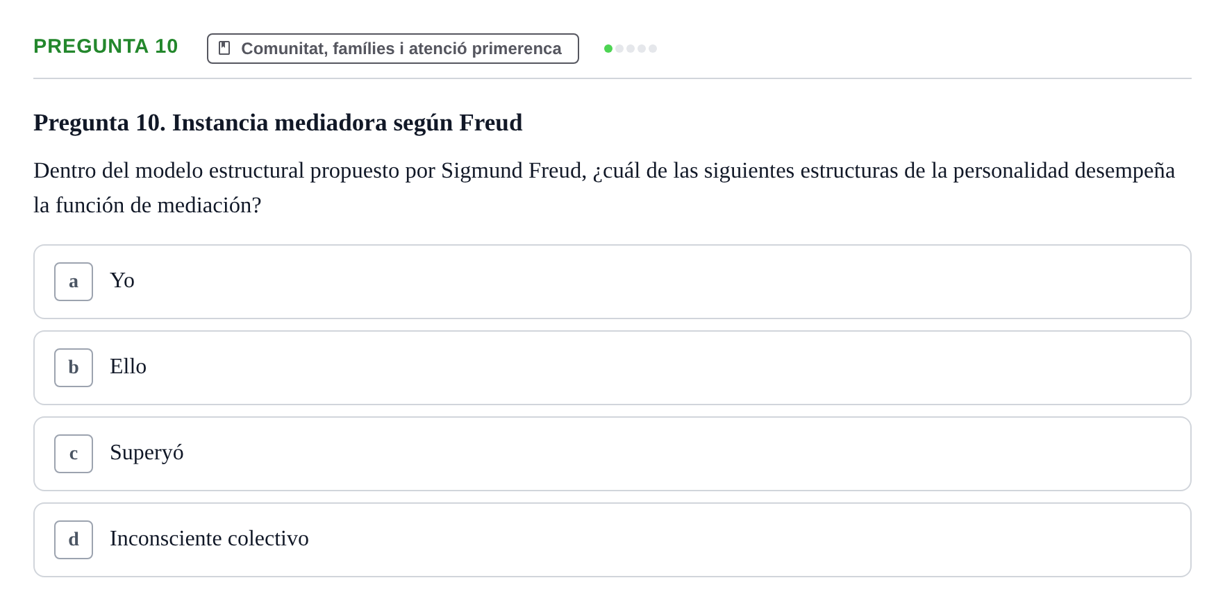 Enunciado: Pregunta 10