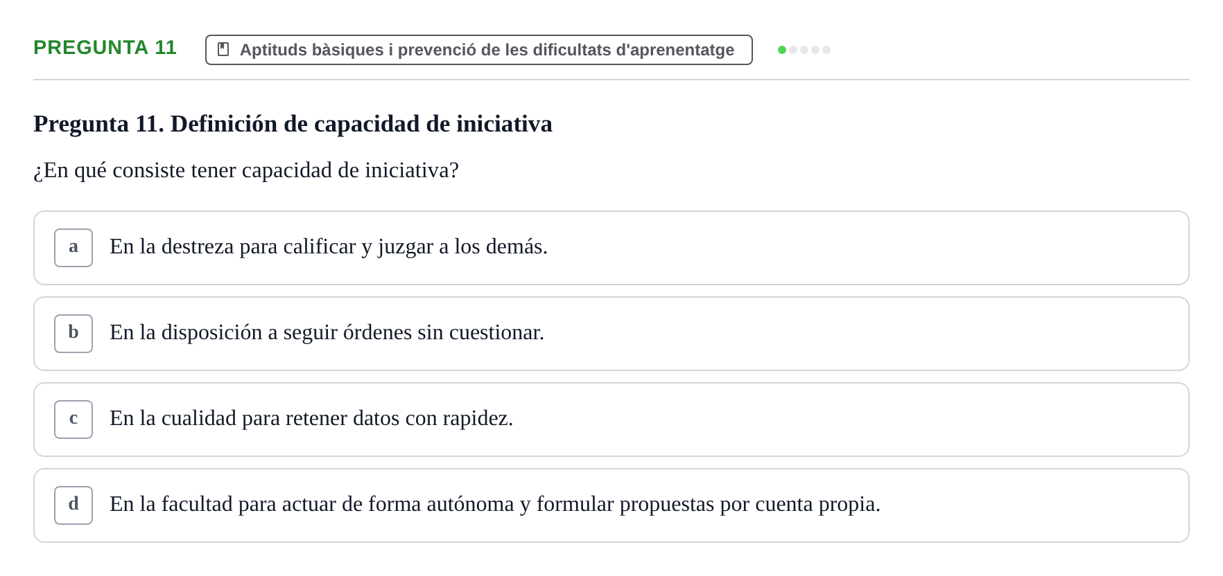 Enunciado: Pregunta 11