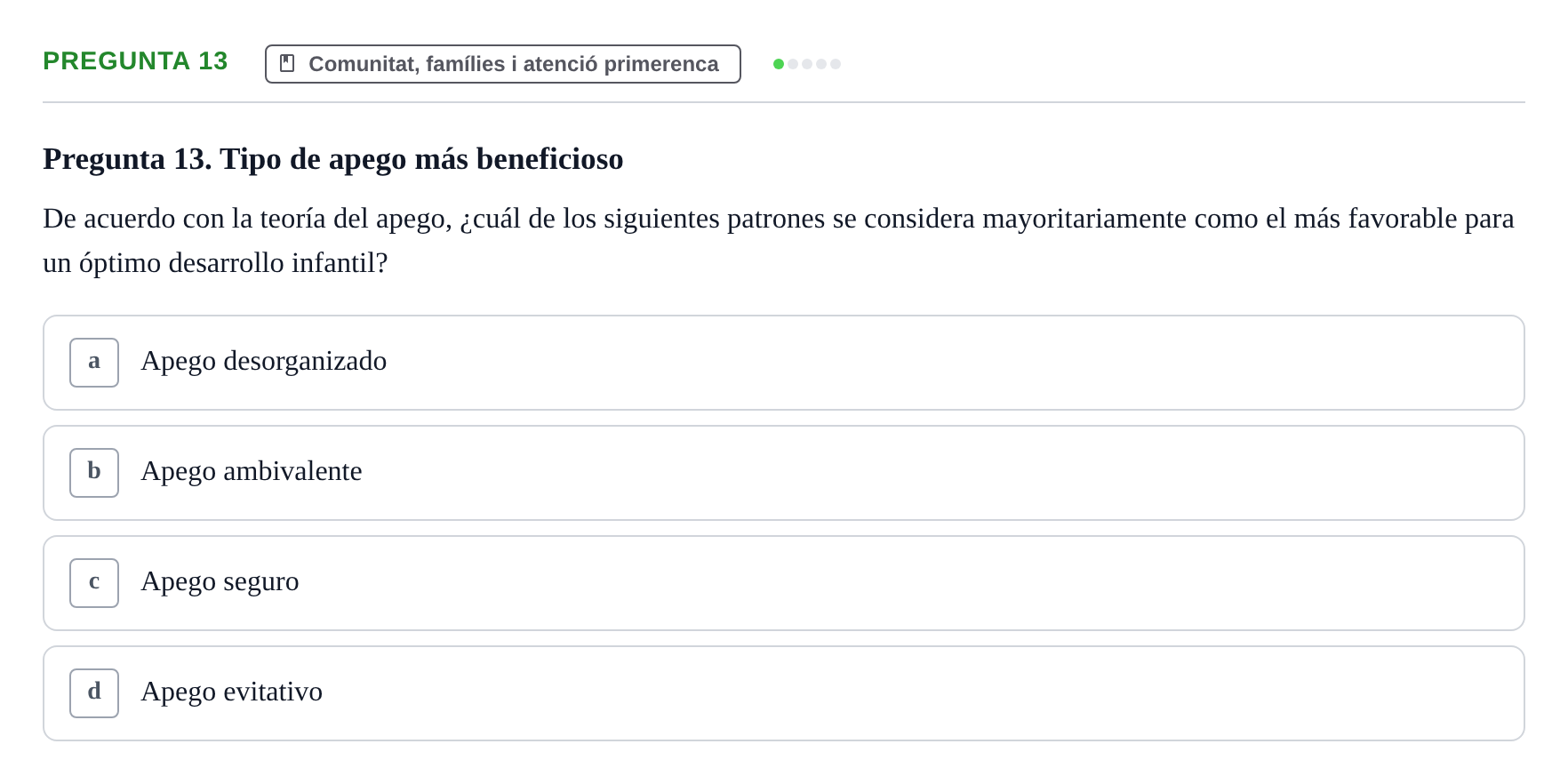 Enunciado: Pregunta 13