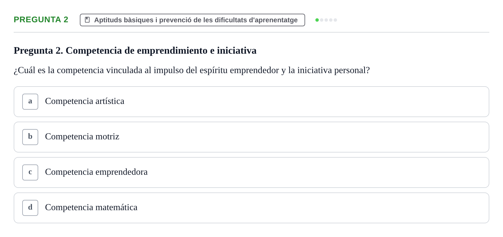 Enunciado: Pregunta 2