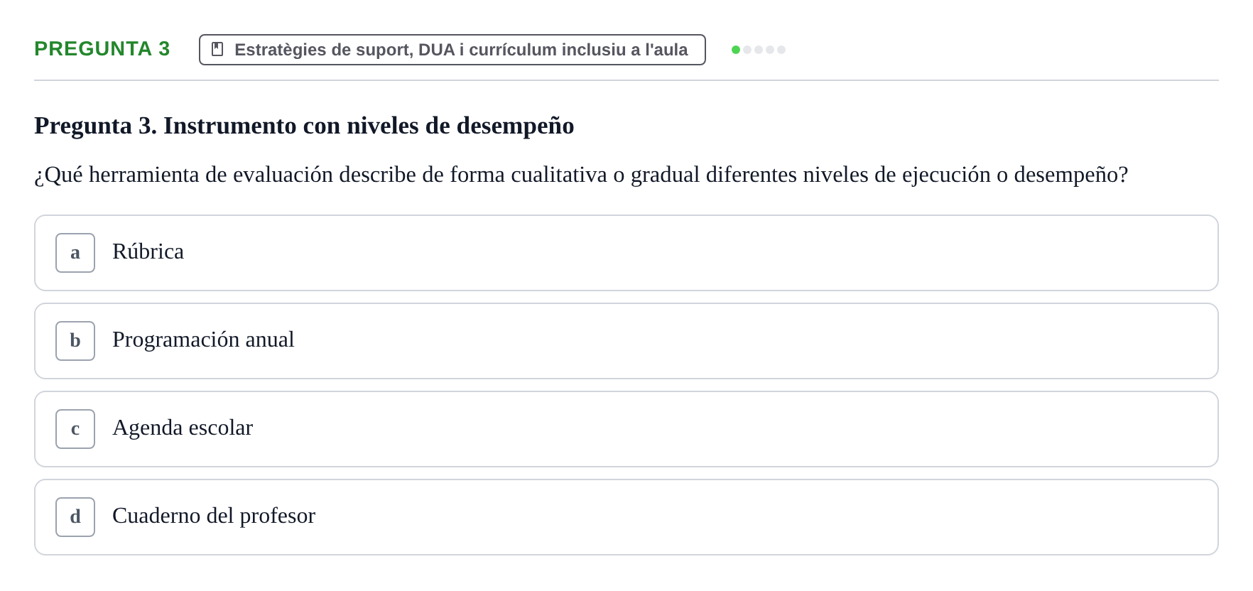 Enunciado: Pregunta 3